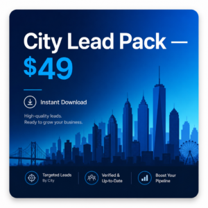 City Lead Pack — Instant Download